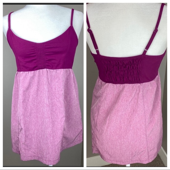 Athleta Tops - ATHLETA PINK BESTIE ACTIVE TANK BUILT IN BRA